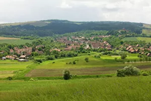 The ancient traditional village of Viscri in Saxon Transilvania, Romania