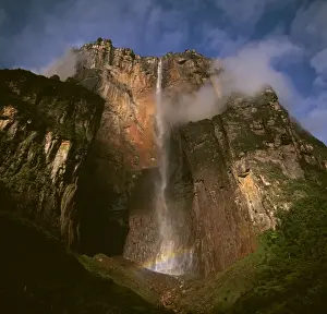 Waterfalls Prints: Angel Falls and Mount Auyantepui (Auyantepuy)