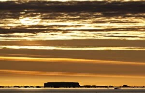 Antarctic Sound at dawn sunrise