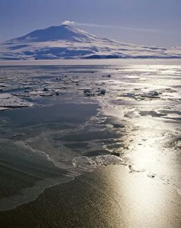 Antarctica - Mount Erebus active Volcano Ross Island