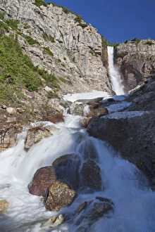 Apikuni Falls with snow melt runoff in Glacier