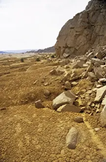 Egypt Prints: Arabian Desert - rocks and sand, appr