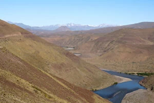 Argentina, Neuquen, typical landscape of