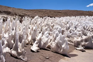 Images Dated 8th June 2011: Argentina, Provinca La Rioja, ice formation