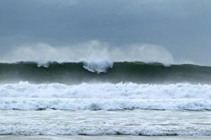Images Dated 8th November 2010: Atlantic Storm Waves breaking on Beach - Machir Bay - Islay - Scotland - UK LA005379