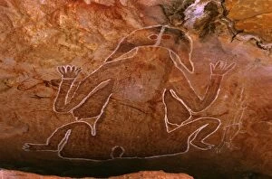 Aborigine Gallery: Australia - aboriginal rock painting of Creation Spirit