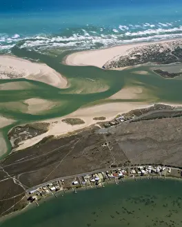 Spit Prints: Australia - Estuary. Hindmarsh Island