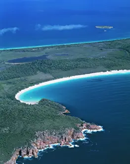 Aerials Prints: Australia JPF 12008 Tasmania, Freycinet Peninsula