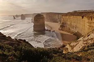 Sea Stacks Prints: Australia, Victoria - Looking west to the Twelve Apostles Port Campbell National Park September 2005