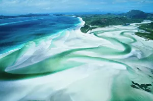 Tranquillity Collection: Australia - Whitsunday Island Hill inlet, Whitehaven Beach. Great Barrier Reef Marine Park