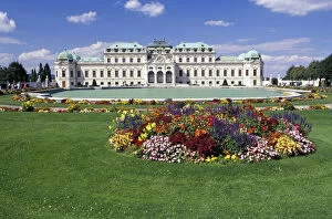 Austria. Belvedere Castle, summer garden