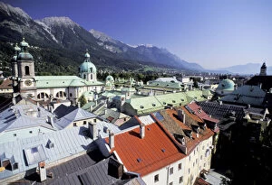 Austria, Innsbruck. Old town architecture