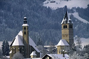 Austria, Tirol, Kitzbuhel. Austrias premier