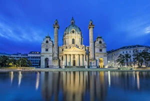 Austria, Vienna, Karskirche (St. Charles)