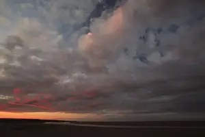 Mudflat Prints: Autumn Sunset - over the mudflats