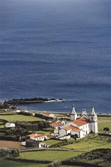 Azores, Horta, church and sea (Large format)