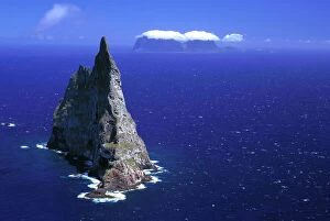 Seascape Collection: Balls Pyramid world's tallest sea stack, 562 metres, Lord Howe Island, New South Wales