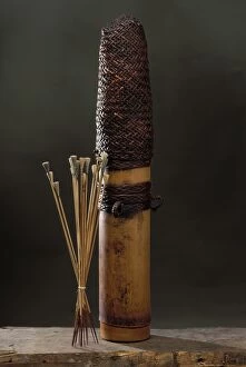 Bamboo Gallery: Bamboo quiver and poisoned darts
