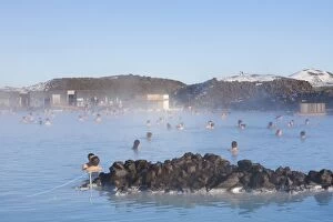 Images Dated 14th February 2016: Bathing in the geothermal spa Blue Lagoon