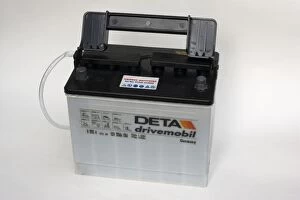 Images Dated 10th March 2007: Battery - Deta Drivemobil German lead acid 12 volt 55 amp hour car battery UK
