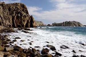 Images Dated 26th March 2011: Beach and volcanic cliffs