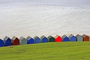 Images Dated 18th June 2009: BEACH'S CABINS IN HERNE BAY. KENT
