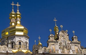 Beautiful famous Perchersk Lavra Church