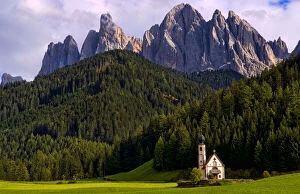 Beautiful isolated lonely church called