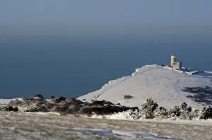 Belle Tout in the snow - South Downs - East Sussex - United Kingdom