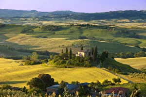 The Belvedere and Tuscan countryside at