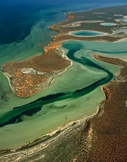 Lagoons Prints: Big Lagoon Aerial from 2000 feet