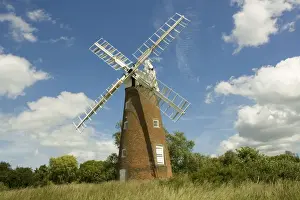 Norfolk Prints: Billingford windmill Harleston near Diss Norfolk UK