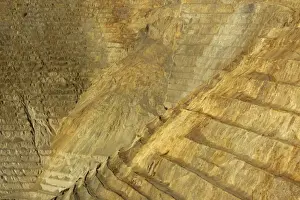 Bingham Canyon Mine - one of the biggest open pit copper mines in the world - also mine gold - silver - molybdenum - pit can be seen from space - Utah - USA