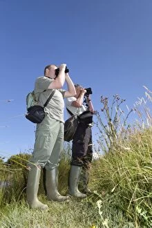 Images Dated 28th July 2012: Bird Watching - Paul Prowse & Trevor Hosking Bird Watching - Paul Prowse & Trevor Hosking
