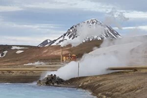 Bjarnarflag geothermal power plant - close to the