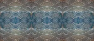 Panoramic Prints: Blue and brown abstract panoramic. Date: 06-11-2007