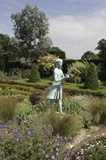 Images Dated 26th June 2005: The Blue Girl Statue Waterperry Gardens, (the former)