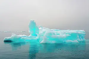 Fjord Prints: Blue iceberg in the fjord of Narsarsuaq, Greenland Date: 31-07-2017