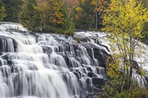 Bond Falls in autumn near Paulding, Michigan