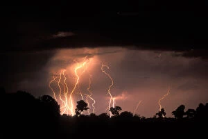 Botswana, Moremi Game Reserve, Lightning