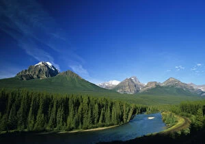 Bow River near Banff National Park in Alberta