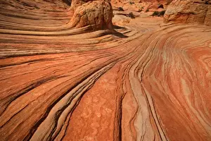 Sandstone Prints: Brainrocks - carved rock made of jurrasic-age Navajo Sandstone that is approximately 190 millions old - Coyote Buttes