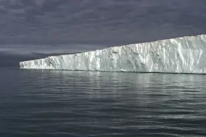 Brasvell's Glacier - 200 km long Nordaustlandet. Svalbard