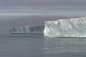 Brasvell's Glacier - 200 km long Nordaustlandet. Svalbard