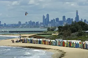 Cities Prints: Brighton Beach Huts - St Kilda - Melbourne - Victoria