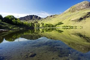 Images Dated 5th June 2013: Buttermere - Fells reflected in lake