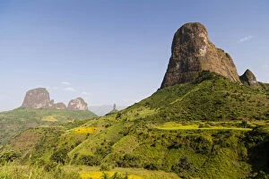 The buttes of Mulit near Semien Mountains