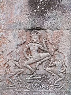 Angkor Gallery: Cambodia - Apsaras (celestial dancer nymphs)  in