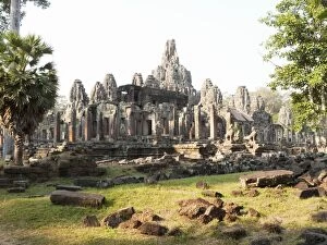Cambodia - The Bayon with its numerous Prasats