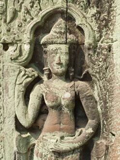 Angkor Gallery: Cambodia - Niche with a Devata (deity, divinity)